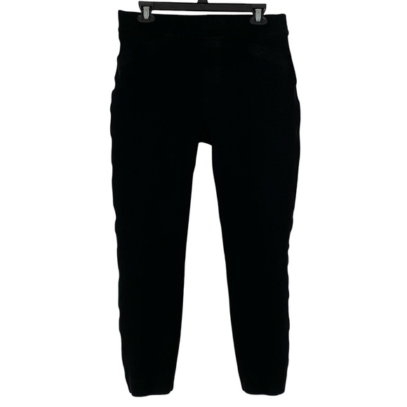 Spanx The Perfect Pant Ankle Crop Womens Size Large Black Backseam Skinny - Picture 1 of 9